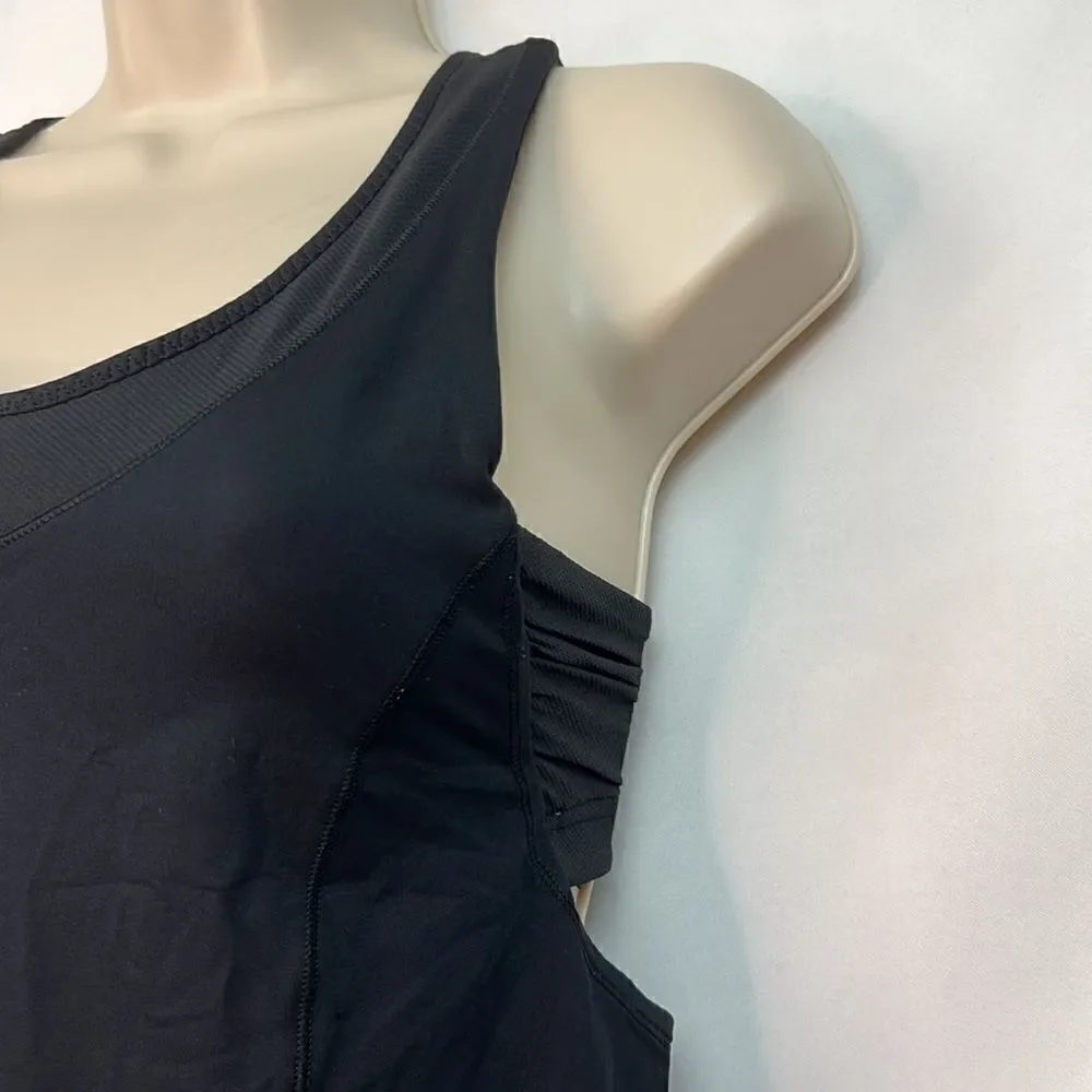 Lululemon Black racerback performance tank top EUC size 6